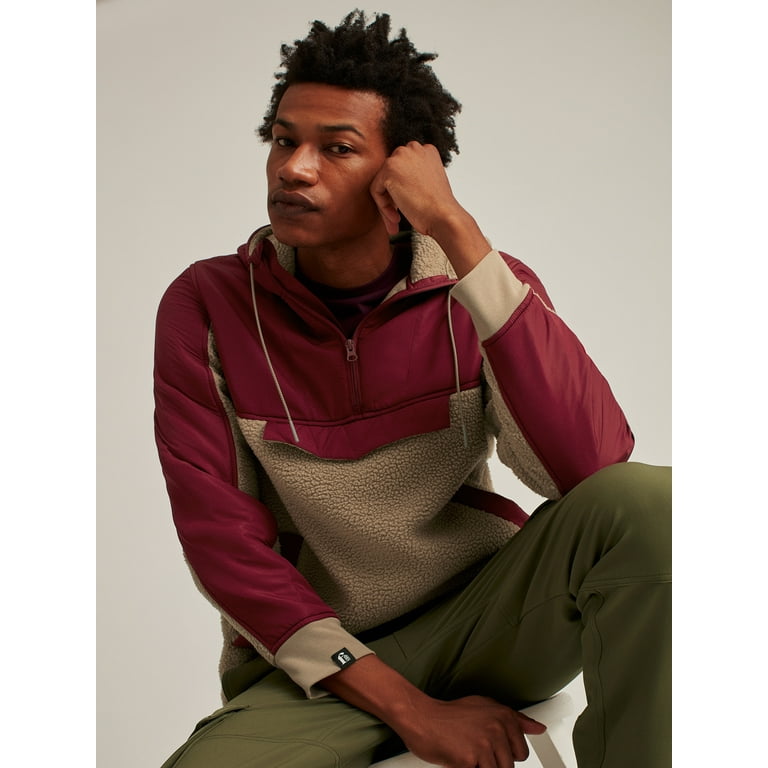 Bonobos Fielder Men s and Big Men s Mixed Media Sherpa Fleece