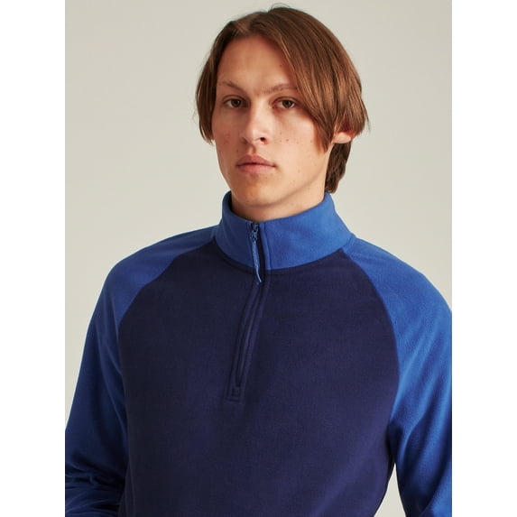 Bonobos Fielder Men's and Big Men's Polar Fleece Half Zip, Up to Size 3XL