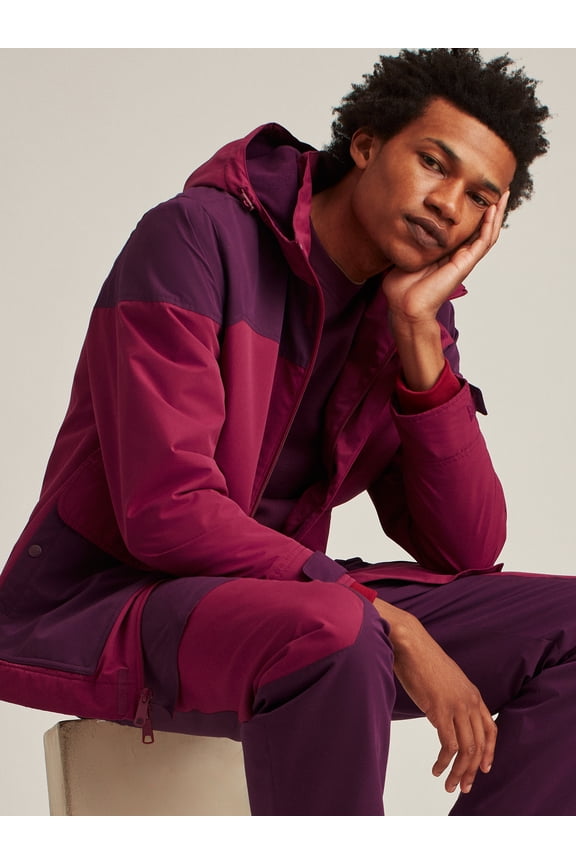 Men's and Big Men's Polar Fleece Lined Parka, Up to Size 3XL