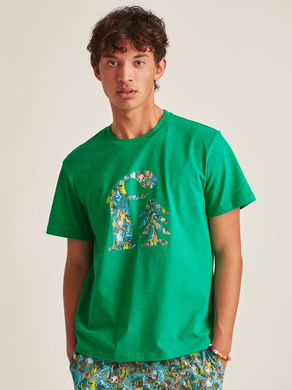 Men's and Big Men's Short Sleeve Logo Tee, up to 3XL