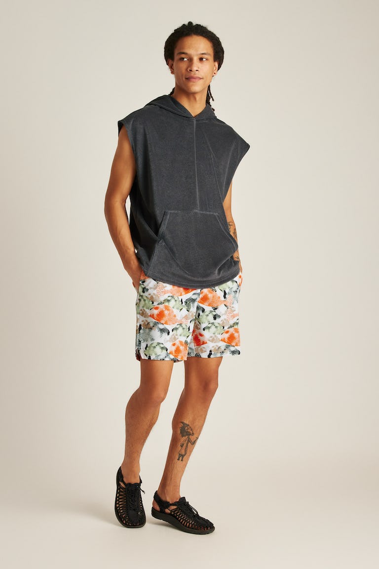 Bonobos Fielder Men's and Big Men's Sleeveless Terry Toweling Hoodie, up to 3XL - image 1 of 5