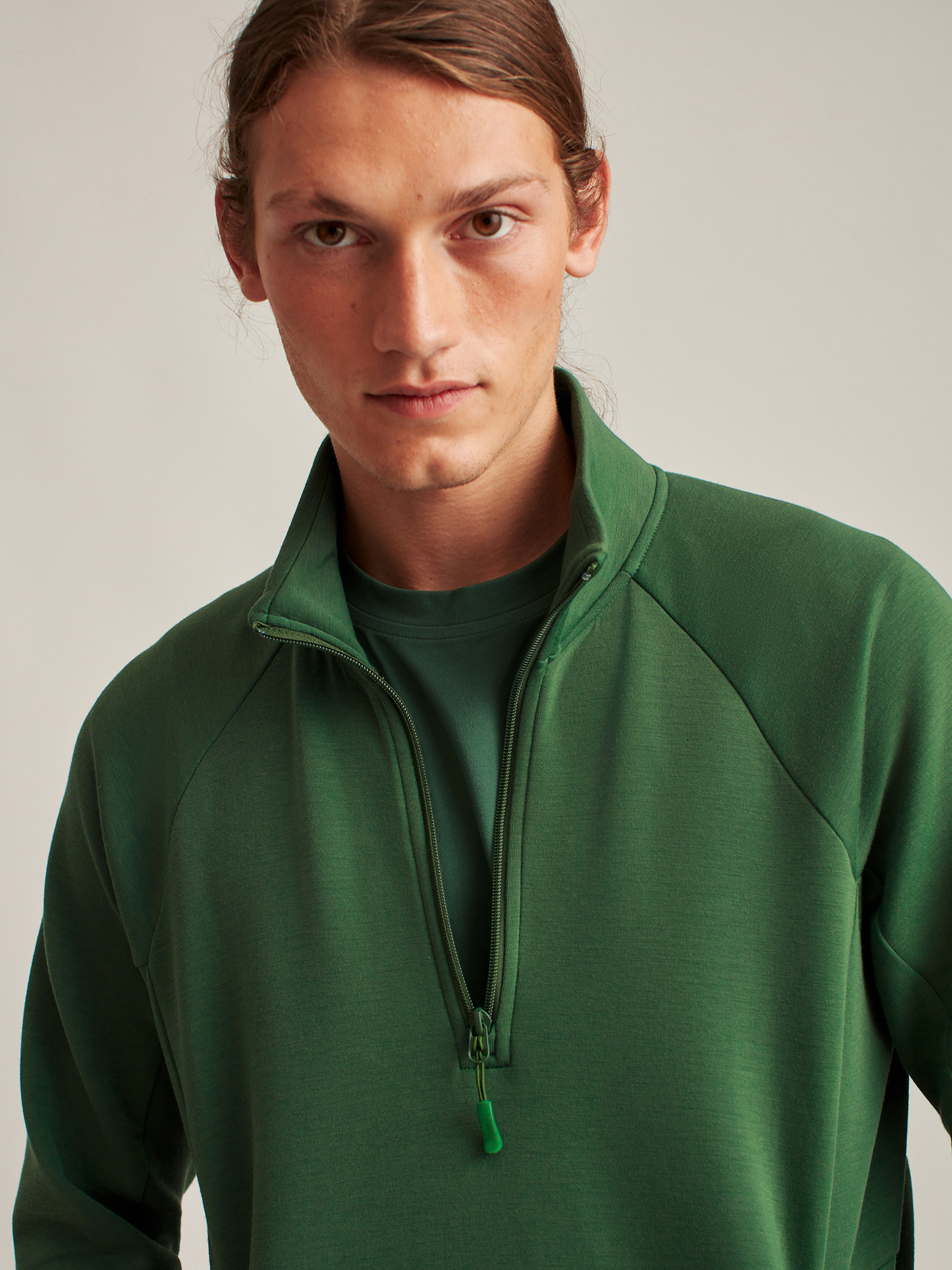 Bonobos Fielder Men's and Big Men's Tech Fleece Half Zip, up to 3XL