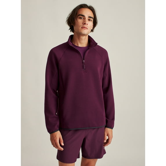 Bonobos Fielder Men's and Big Men's Tech Fleece Half Zip, up to 3XL