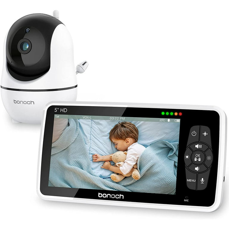 Bonoch Video Baby Monitor with Camera and Audio, Baby Camera Monitor, Night  Vision 