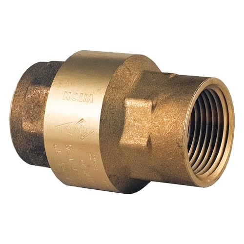 Bonomi 100003-1, Brass Spring-Loaded Check Valve, Two Piece, Inline ...