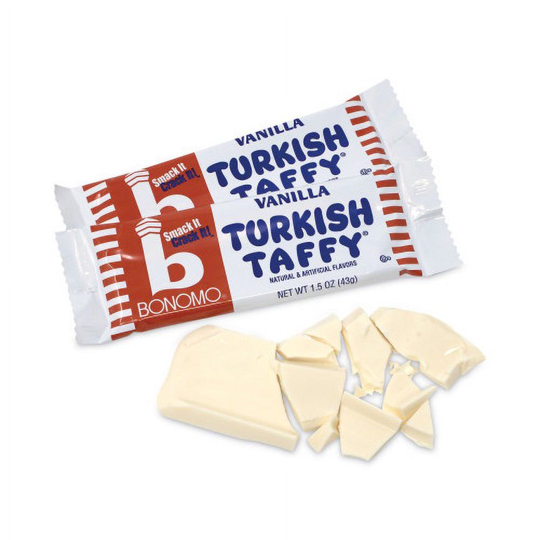 Turkish Taffy, Vanilla, 1.5 oz Bars, 24/Carton Ships in 1-3 Business Days Turkish Taffy, Vanilla, 1.5 oz Bars, 24/Carton Ships in 1-3 Business Days
