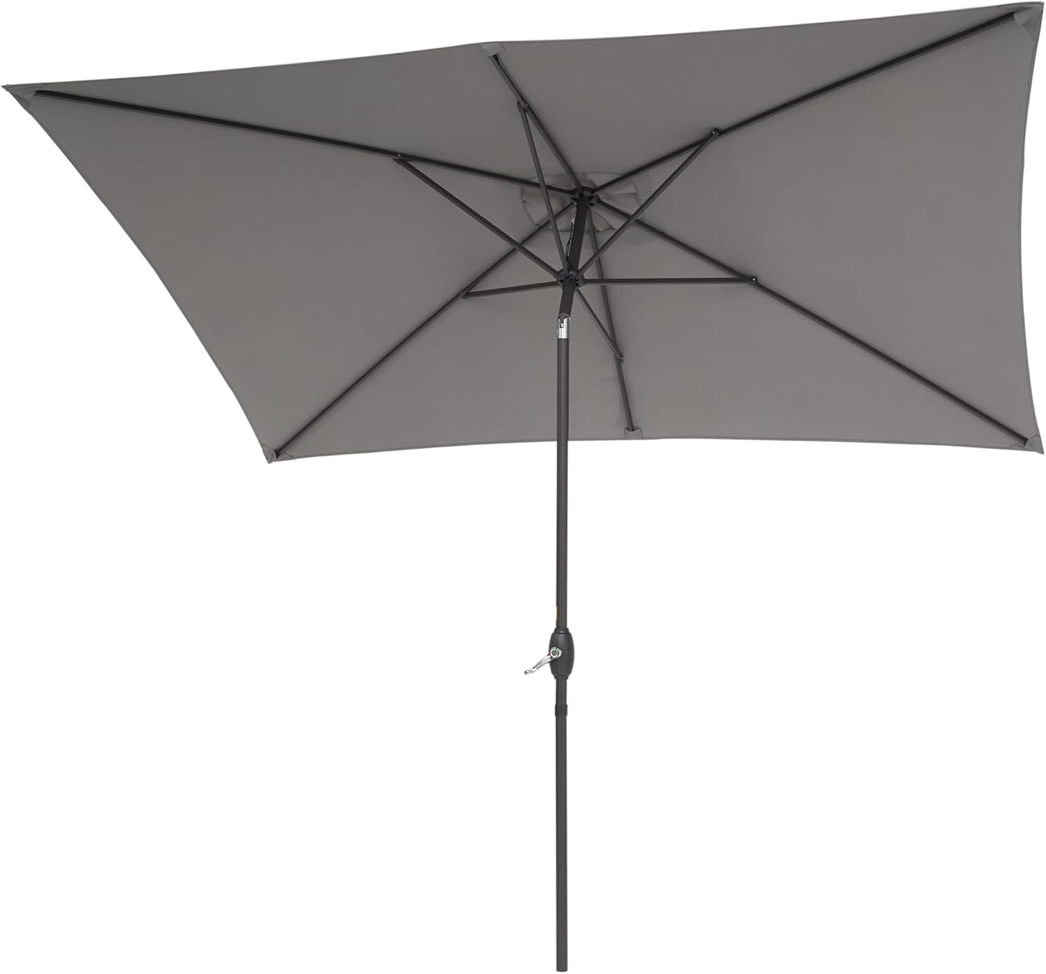 Bonosuki 10 x 6.5ft Rectangular Patio Umbrella Outdoor Table Umbrella