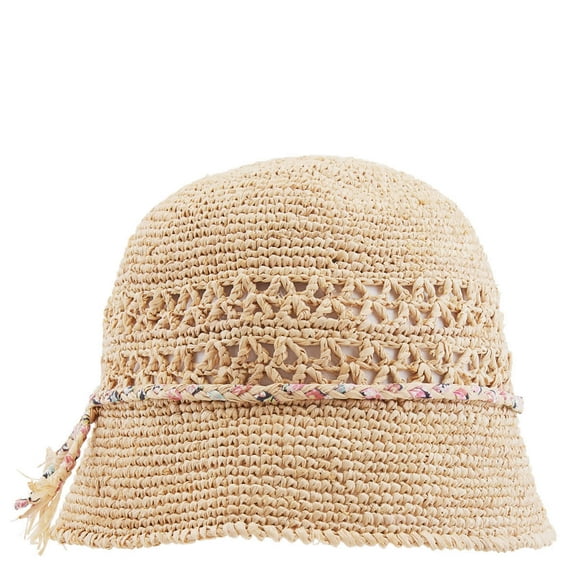 Bonpoint Fania Raffia Hat, Size 5