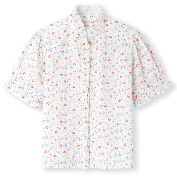 Bonpoint Girls Cindy Floral-Print Blouse, Size 6