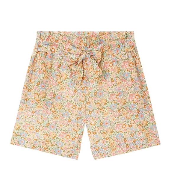 Bonpoint Girls Floral Print Cotton Shorts, Size 12Y