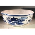 thumbnail image 1 of Bonsai Boy L365p Porcelain Bonsai Pot, Blue & White - Rectangle, 1 of 1
