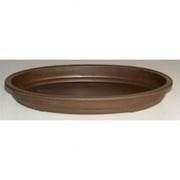 Bonsai Boy d1382 13.25 x 9.25 x 3 in. OD 12.5 x 8.5 x 2.5 in. ID Oval Pot for Forest Group or Penjing, Brown