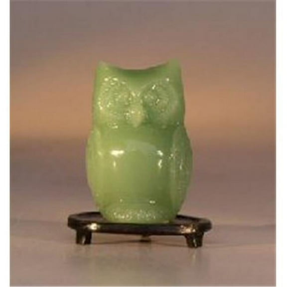 Bonsai Boy e1985 Glass Owl Figurine