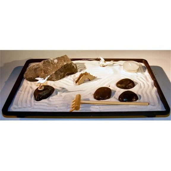 Bonsai Boy e2220s 12 x 8.5 x 1 in. Executive Desktop Meditation Zen Garden