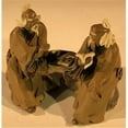 thumbnail image 1 of Bonsai Boy e3447 2.5 in. Ceramic Figurine - Two Mud Men Sitting On A Bench Reading Books, 1 of 1
