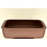 Bonsai Boy of York L332 18.0 x 3.25 x 4.0 in. Unglazed Ceramic Bonsai Pot, Brick Red - Rectangle