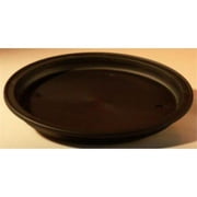 Bonsai Boy of York T1026 Black Humidity & Drip Bonsai Tray - 8 in. Round - 8.0 x 1.25 in.