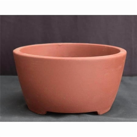 Bonsai Boy of York h110 Round Unglazed Bonsai Pot - 5.5 x 5.5 x 2.5 in.