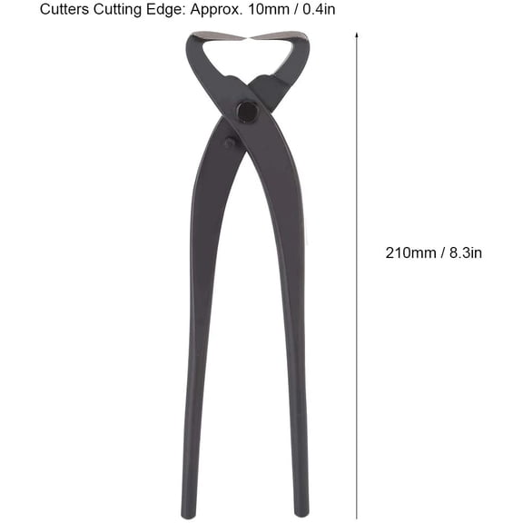 Bonsai Concave Cutters 210mm - Premium Steel  Pruner for Roots and Trunk Splitting