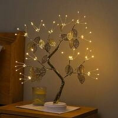Bonsai LED Table Lamp - 45 cm - LED Table Decoration - USB and Battery with Touch Switch - Table Lamp for Home, Parties, Christmas Decorations