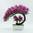 thumbnail image 1 of Bonsai Pine Tree*1 Pot Clearance! Bonsai Tree Potted Artificial Bonsai Tree with Cement Pot Home and Decor Table Desk, 1 of 4