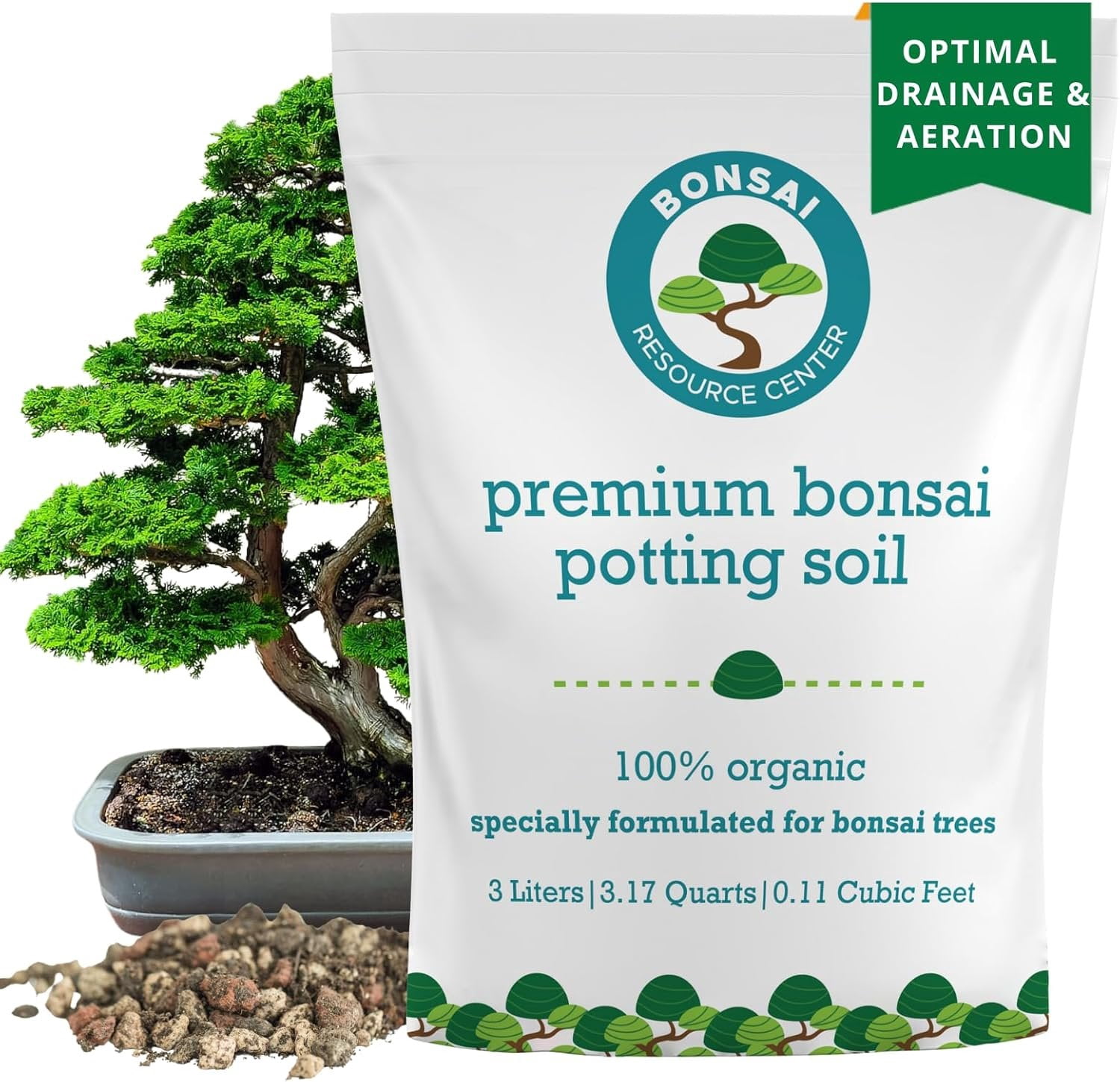 Bonsai Soil Mix, Ready to Use - Bonsai Potting Soil - Great Drainage, Soil - Soil Can Also Be Used for Succulent, Cactus, Money Tree - Akadama Soil - Pumice for Plants