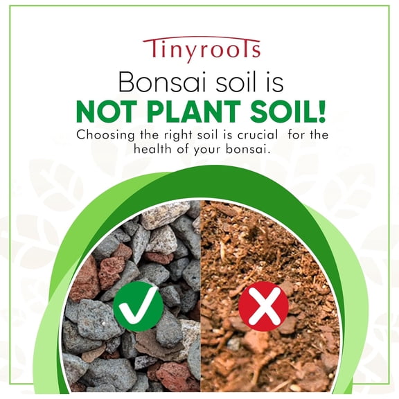 Bonsai Soil Mix - Tinyroots All Purpose Bonsai Soil Mix Ready to Use Blend, Used for All Varieties of Bonsai Trees, 2.5 Gallons