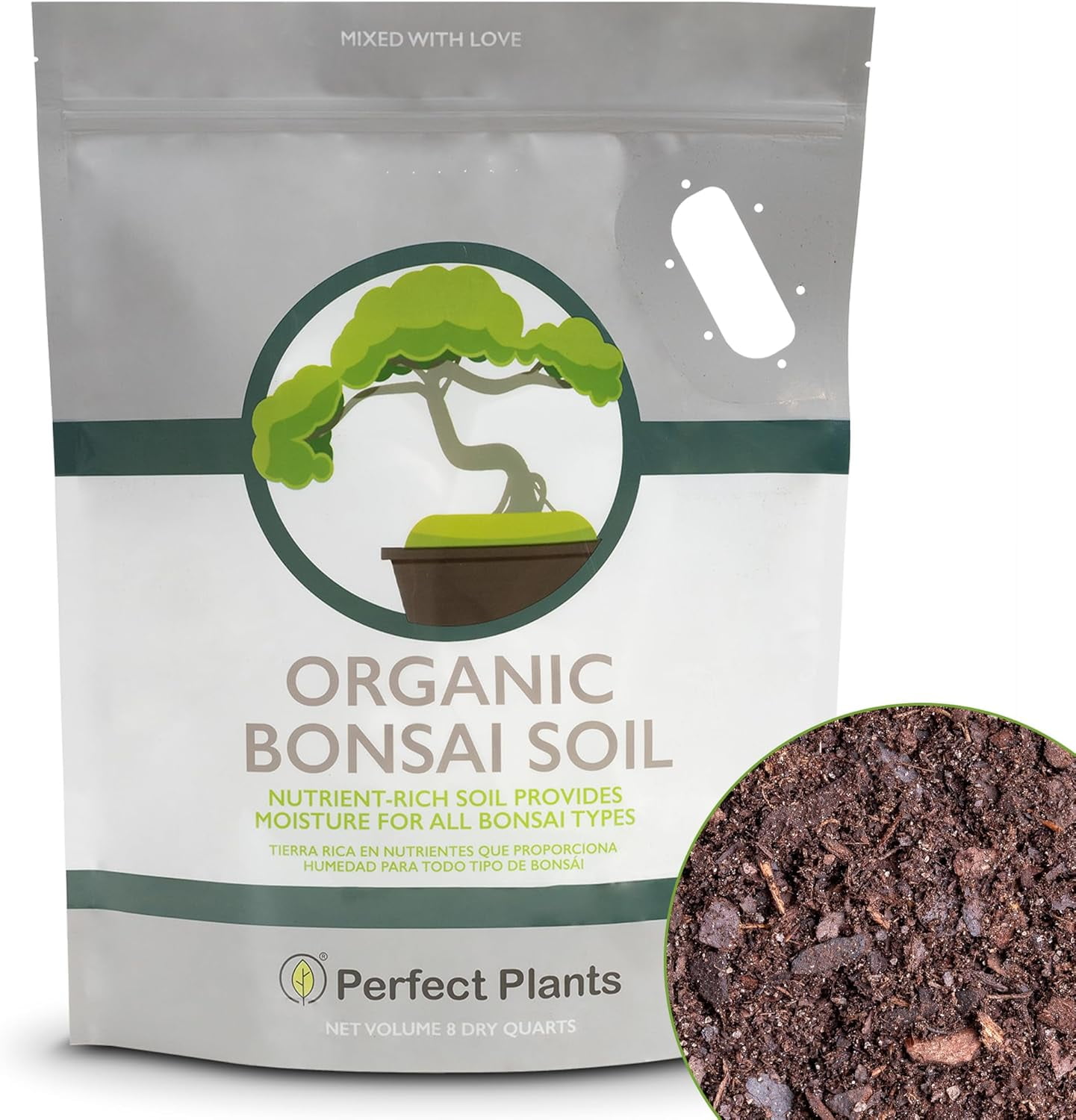 Bonsai Soil by Perfect Plants - 8qts. | Premium All-Purpose Mix | Perfect for All Bonsai Tree Varieties