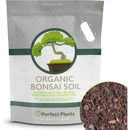 Bonsai Soil by Perfect Plants - 8qts. | Premium All-Purpose Mix | Perfect for All Bonsai Tree Varieties