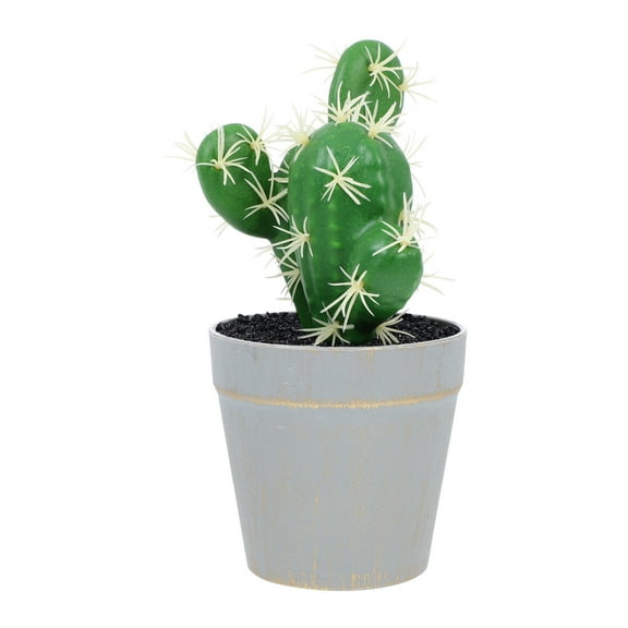 Bonsai Statue Artificial Plants for outside Imitation Ornaments Fake Succulent Cactus Potted Silk Flowers