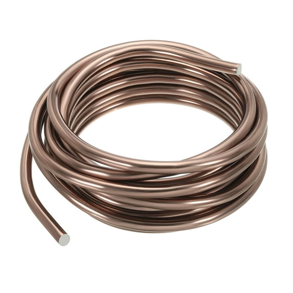 Uxcell Bonsai Training Wire, Floral Wire Stems Anodized Aluminum Tree Wire for Gardening Branch Fixing Brown 6mm x 10.5ft