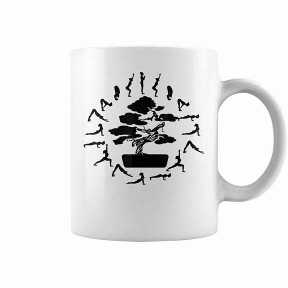 Bonsai Tree Enso Circle Zen Buddhist Meditation Coffee Mugs
