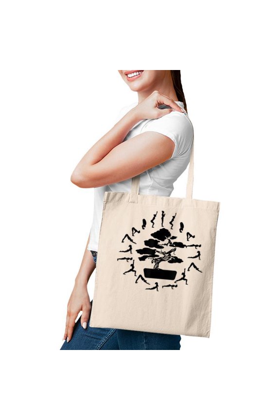 Bonsai Tree Enso Circle Zen Buddhist Meditation Tote Bag