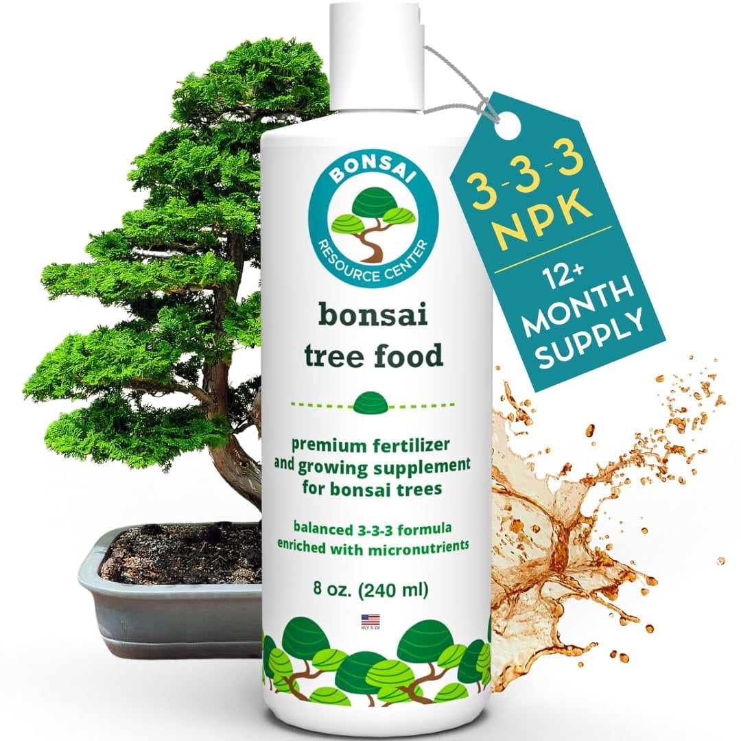 Bonsai Tree Food Premium, Gentle Liquid Fertilizer for Healthy Growth,  Strong Stems and Beautiful Blooms 3-3-3 Balanced NPK Concentrate 8 oz 240  ml - Walmart.com