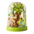 thumbnail image 1 of Bonsai Tree House Building Blocks Set, 182 Pcs Micro-Particle Flowers & Tree Building Toy with String Lights, Wooden Base & Dust Cover - Creative DIY Home Decor Gift, 1 of 6