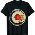 thumbnail image 1 of Bonsai Tree In Japanese Zen Buddhist Enso Circle T-Shirt, 1 of 3