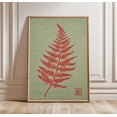 Bonsai Tree Japanese Style Minimal Nature Zen Botanical Red Tree Art ...