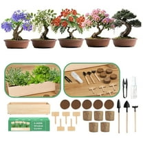 Bonsai Tree Kit - Christmas Gifts, Christmas Gifts for Women & Men, Christmas Gifts for Mom - Complete Beginner Bonsai Starter Kit with Tools| Unique DIY Gardening Gift Set for Plant Lovers、