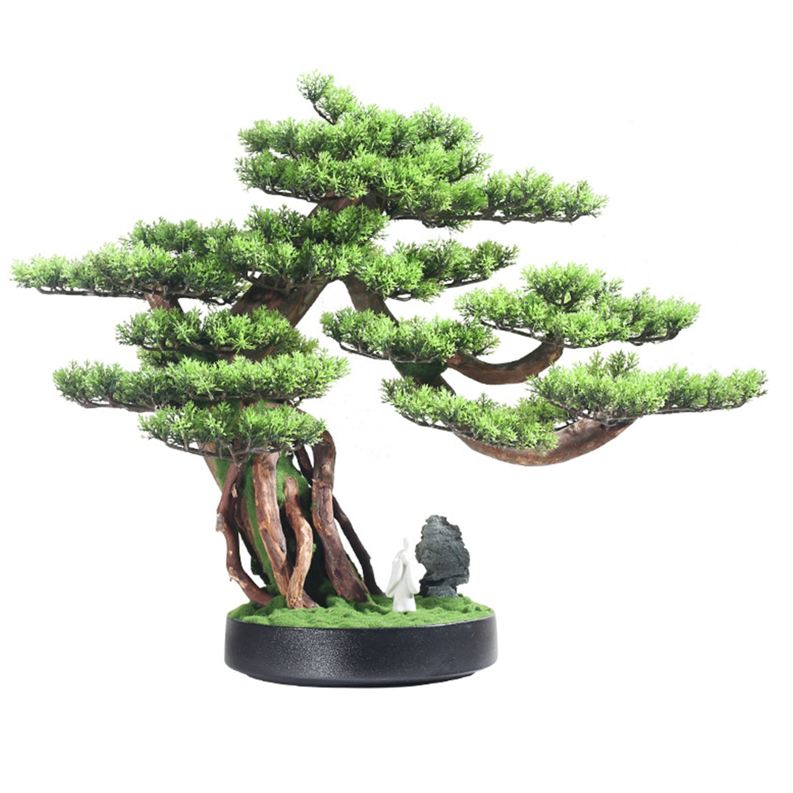 Bonsai Tree Simulation Of Welcoming Pine Ornaments Bonsai Chinese Style  Living Room Porch Decoration Home Accessories for Office Living Room  Greenery Decor - Walmart.com