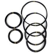 Bonsai Wire, 6 Sizes of 1mm, 1.5mm, 2mm, 2.5mm, 3mm, 4mm Black Aluminum Wire, Total 152 Feet Bonsai Tool Kit, 300 Grams Bonsai Tree Wire for Bonzai Trees Indoor by MoHern