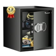 Bonsaii 1.2 Cubic Feet Safe Box Electronic Security Document Safe with Digital Keypad Lock for Home Office Hotel
