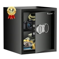 Bonsaii 1.2 Cubic Feet Safe Box Electronic Security Document Safe with Digital Keypad Lock for Home Office Hotel