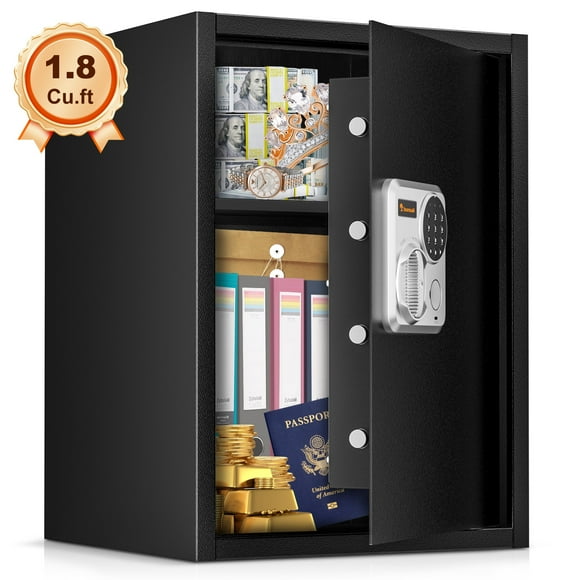 Bonsaii 1.8 Cubic Feet Safe Box Electronic Security Document Home Safe with Digital Keypad
