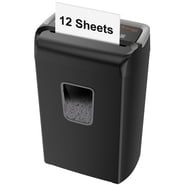 Bonsaii 12-Sheet Cross Cut Paper Shredder for Home Office Use, C279-B