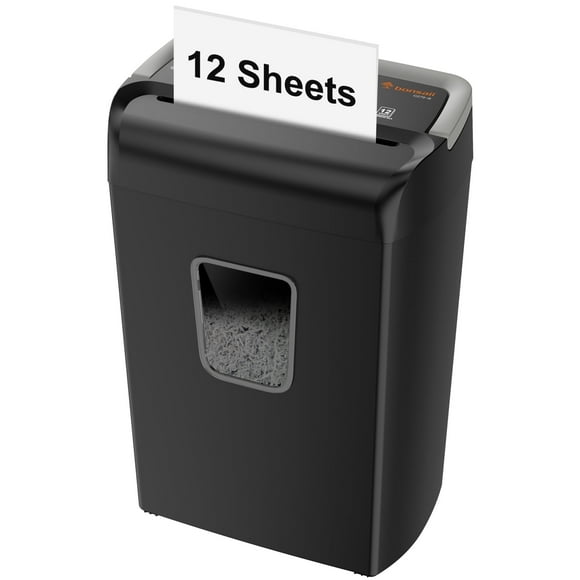 Bonsaii 12-Sheet Cross Cut Paper Shredder for Home Office Use, C279-B