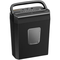 Bonsaii 6-Sheet Cross Cut Paper Shredder with 3.4 Gallon Wastebasket