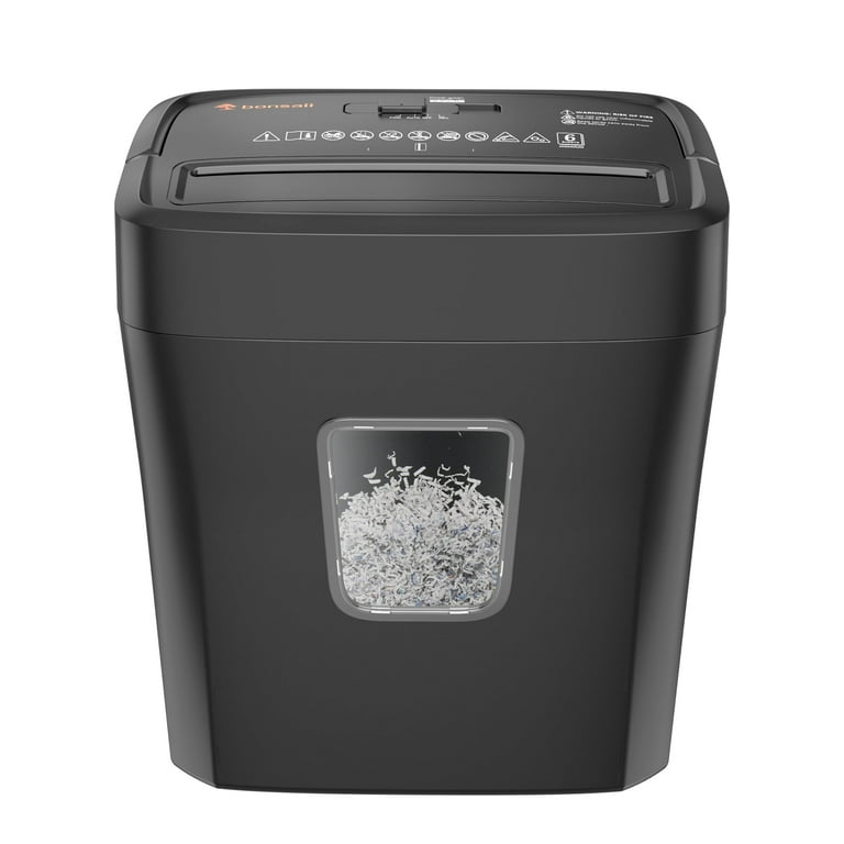 Bonsaii 6-Sheet Micro Cut Paper and Credit Card Shredder, P-4