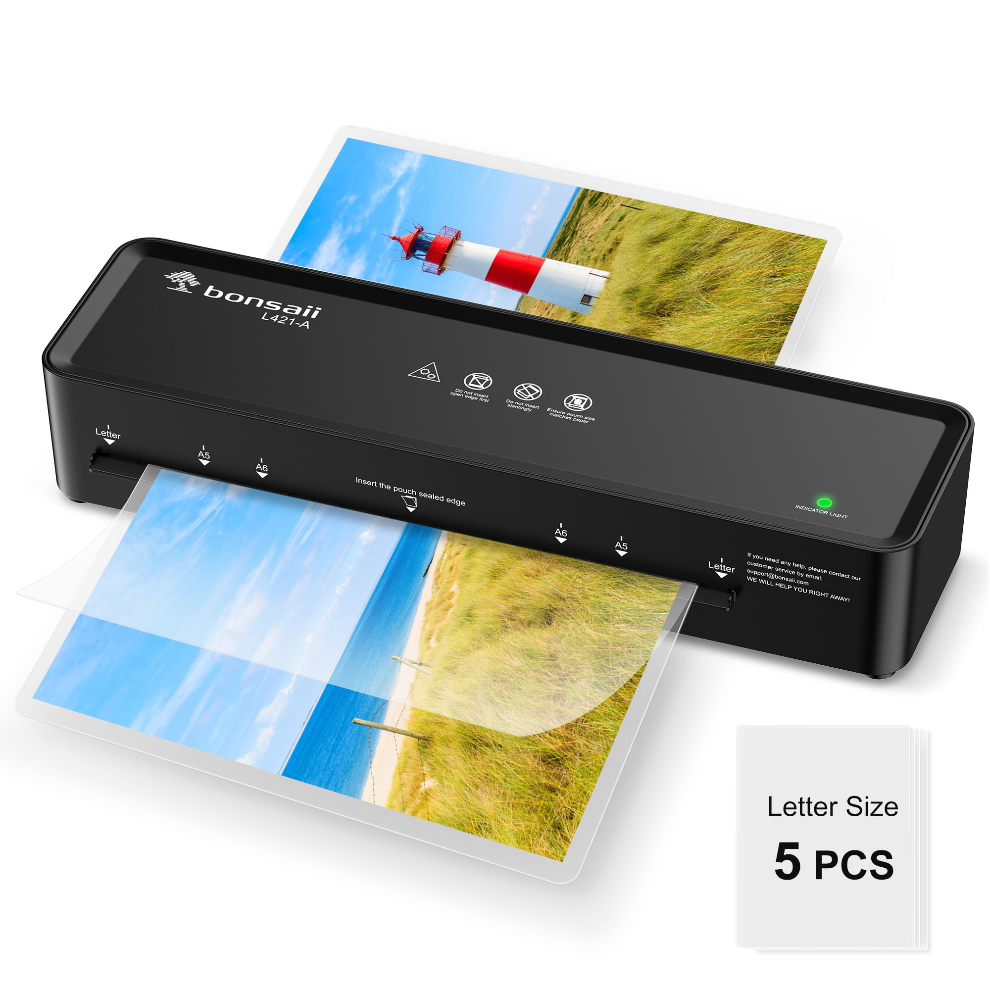 Bonsaii A4 Laminator Machine with Laminating Sheets Thermal Laminator for Home Office School