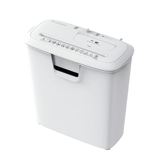 Bonsaii Home Office Shredder, 8-Sheet Strip-Cut, Shreds CDs/Credit Cards, Features Overheat Protection, 3.4-Gallon Bin, White