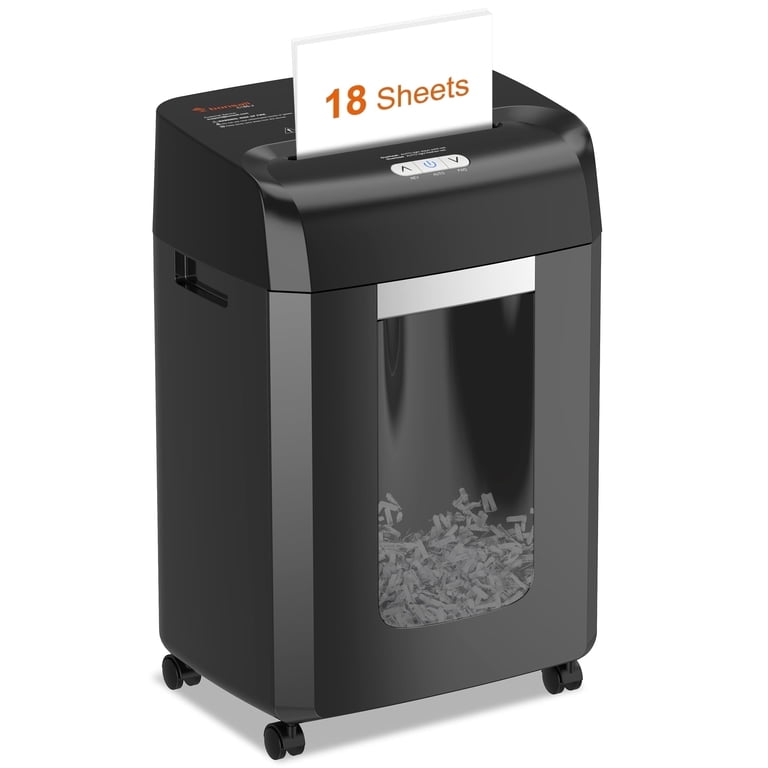 Bonsaii Paper Shredder 18-Sheet Cross Cut Office Shredder 60 Mins